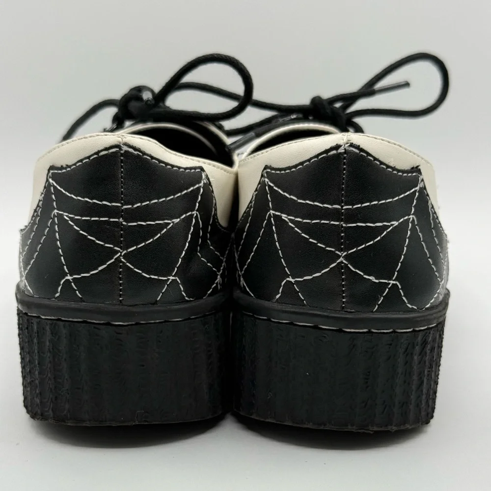 Creepers StrangeCvlt- Krypt Spider Web White/Black Size 7 - Picture 8 of 15